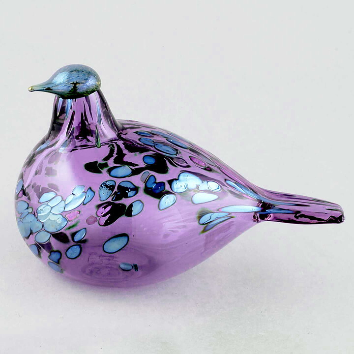 オイバ・トイッカ  ガラスの鳥  アニュアルバード  アメジスト  18cm   2021年 Amethyst Bird