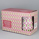 Stig Lindberg (2010) Two Mugs with Pink/Green Decor <with Box>  [Sample Images]
