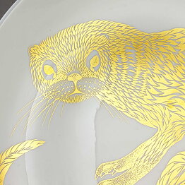 Paul Hoff (Endangered Species 1977) Otter Collectors Wall Plate 25 cm