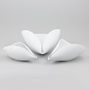Stig Lindberg (Veckla 1950) White Sculptural Bowl 21 cm