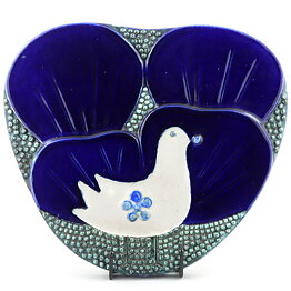 Sylvia Leuchovius (1970s) Blue Studio Bird Wall Plaque 30 cm