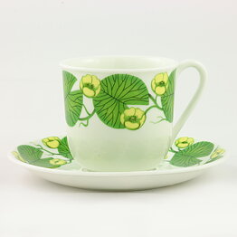Stig Lindberg (Näckros 1970) Coffee Cup with Water Lily Decor 9 cm  [Sample Images]