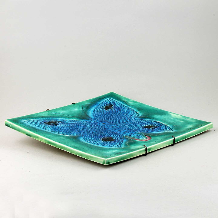 Taisto Kaasinen (Arabia 1960s) Unique Butterfly Wall Plaque 28 cm