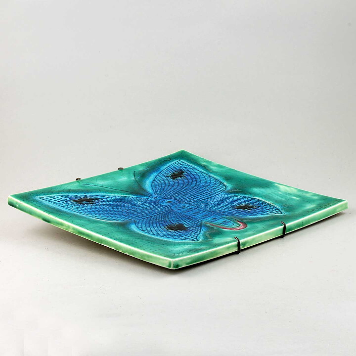 Taisto Kaasinen (Arabia 1960s) Unique Butterfly Wall Plaque 28 cm