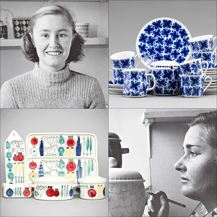 Marianne Westman and Sylvia Leuchovius (Sylvia 1976) Heartwarming Pitcher 15 cm