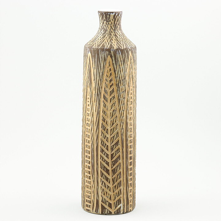 マリ・シムルソン Nigeriaシリーズ 細長い円筒形の花瓶 Vase (25cm) 1957年