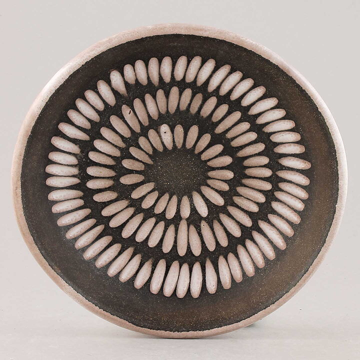 イングリッド・アッターボリ Negroシリーズ 茶色い器 Bowl  1953年 16 cm