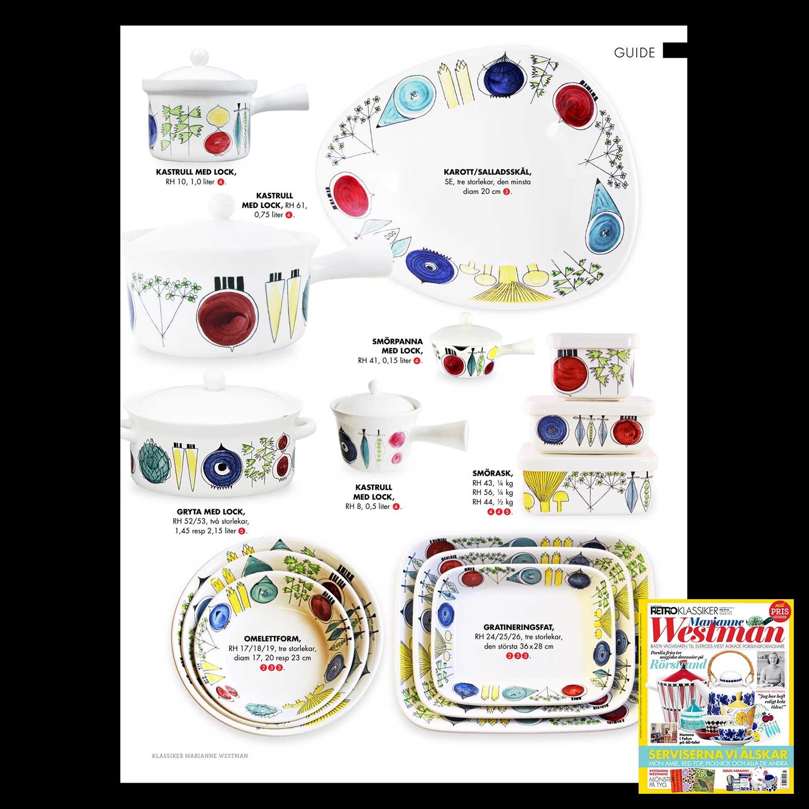 マリアンヌ・ウェストマン Picknickシリーズ 片手鍋 Pot (14cm) 1956年 (2)