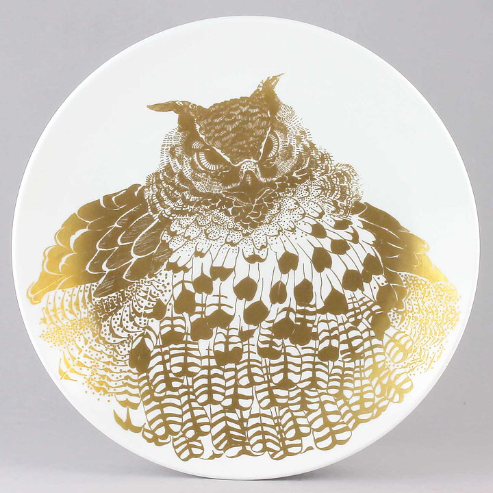 Paul Hoff (Endangered Species 1974) Eagle-Owl Collectors Wall Plate 25 cm <with Box> [Sample Images]