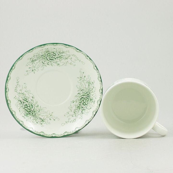 カールハリー・スタルハーネ  Gröna Annaシリーズ  グリーンの花模様のティーカップ  1966年  12cm  [サンプル画像]