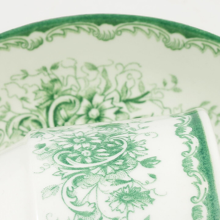 カールハリー・スタルハーネ  Gröna Annaシリーズ  グリーンの花模様のティーカップ  1966年  12cm  [サンプル画像]