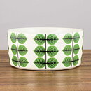 Stig Lindberg (Berså 2000s) Round Bowl with green Leaf Decor 13 cm
