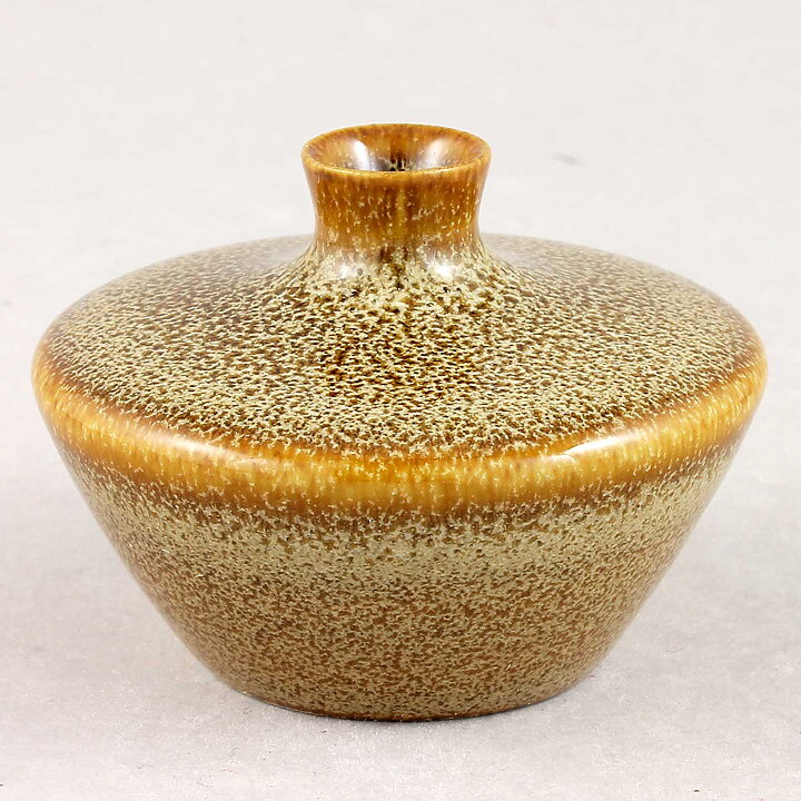 バーティル・ラングレン  ブラウンの花瓶  Vase  4cm 1970年代   〈オリジナルボックス付き〉 