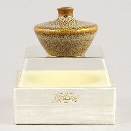 Bertil Lundgren (1970s) Brown Miniature Vase 4 cm with Box 