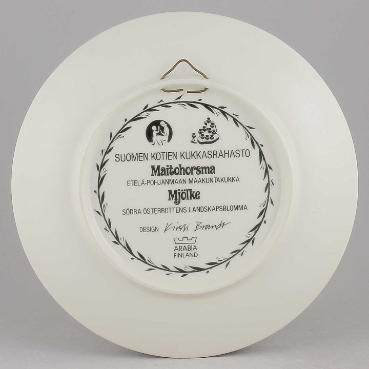 Kirsti Brandt (Maakuntakukka 1980s) Fireweed Wall Plaque 20 cm