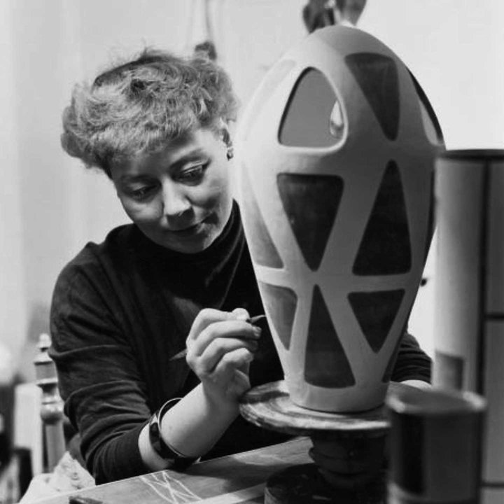 ヨールデイス・オールドフォーシュ Camilla シリーズ 黒い置き物  Bowl  1957年