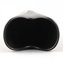 Hjördis Oldfors (Camilla 1957) Black Vase with Colorful Leaf Decor 18 cm