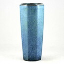 Carl-Harry Stålhane (CEK 1950s) Octagon Vase with Blue Haresfur Glaze (19 cm)