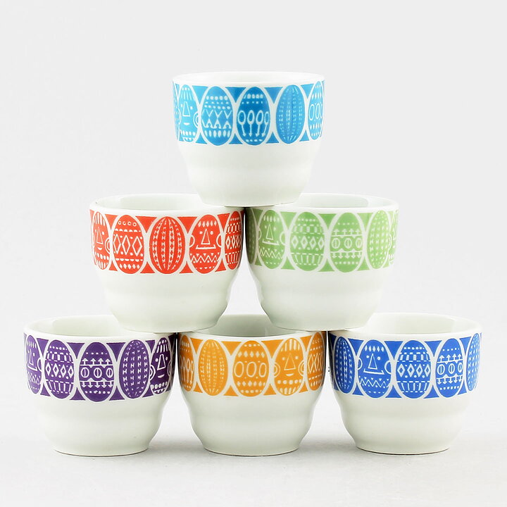  Raija Uosikkinen (Kauno 1962) Eggcup with Green Decor 5 cm  [Sample Images]