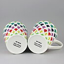 Stig Lindberg (2010) Two Mugs with Falling Leaf Decor <with Box> [Sample Images] 