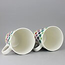 Stig Lindberg (2010) Two Mugs with Falling Leaf Decor <with Box> [Sample Images] 