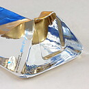 Renate Stock-Paulsson (Moai 1990s) Golden Head Sculpture Nefertite 15 cm