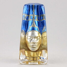 Renate Stock-Paulsson (Moai 1990s) Golden Head Sculpture Nefertite 15 cm