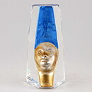 Renate Stock-Paulsson (Moai 1990s) Golden Head Sculpture Nefertite 15 cm