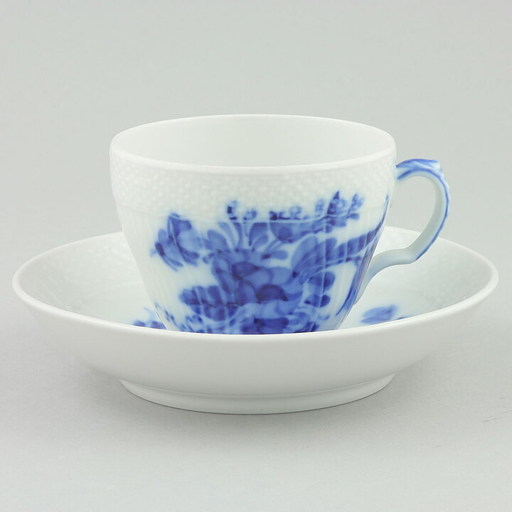 ロイヤルコペンハーゲン  Blå Blomstシリーズ  青い花模様のコーヒーカップソーサー  (13cm)  20世紀  #1549  [サンプル画像]  [送料無料]