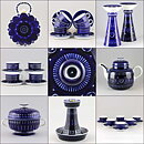 Ulla Procopé (Valencia 1960) Coffee Cup with with Blue Decor 9 cm (4)