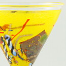 Bertil Vallien (Satellite 1992) Yellow Art Glass 18 cm