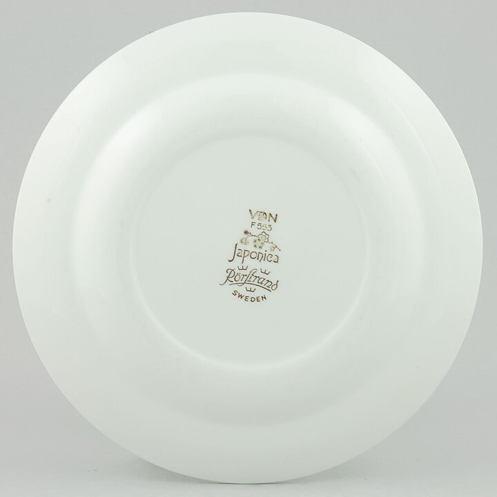 Jackie Lynd (Japonica 1977) Plate with Brown Flower Decor 18 cm  [Sample Images]