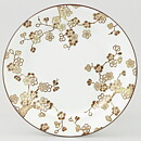 Jackie Lynd (Japonica 1977) Plate with Brown Flower Decor 18 cm  [Sample Images]