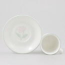 Lena Boye (Caprifolium 1980s) Coffee Cup with Pink Flower Decor 9 cm  [Sample Images]