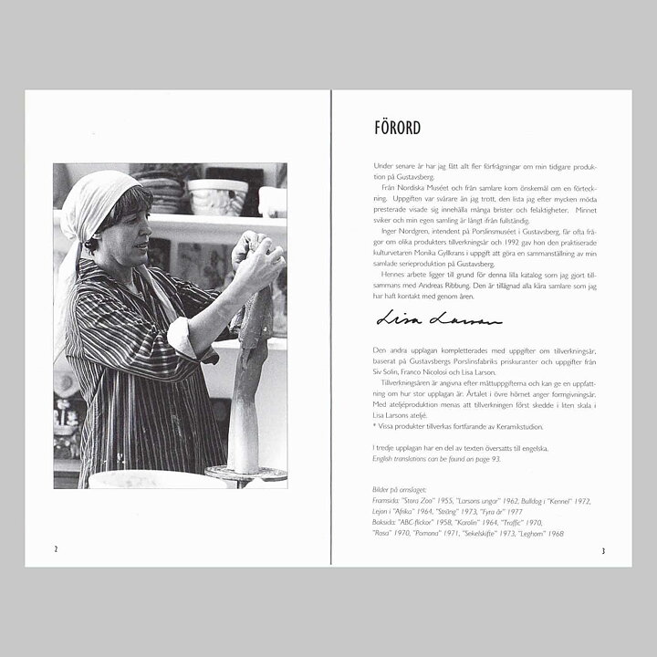 リサラーソン 本  "Lisa Larson, Gustavsberg, 1954-80"