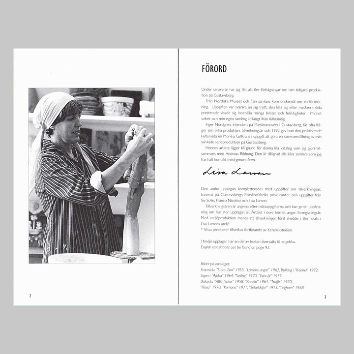 Lisa Larson - Book "Lisa Larson, Gustavsberg, 1954-80"