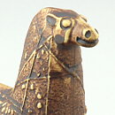 Bertil Vallien (Terra 1978) Brown Horse with Relief Decor 16 cm