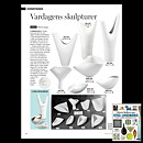 Stig Lindberg (Veckla 1992) Free-Formed White Vase 25/21 cm