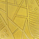 Hjördis Oldfors (Ibiza 1958) Yellow Bowl with Relief Decor 16 cm