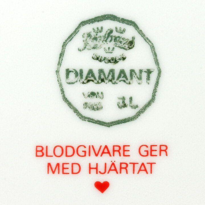 Jackie Lynd (Diamant Blodgivare 1982) Deep Plate with Rowan Decor 21 cm  [Sample Images]