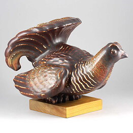 Gunnar Nylund (1950s) Masterpiece Capercaillie  Sculpture 26 cm