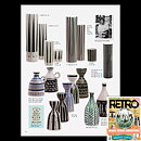 Alf Jarnestad (Alfa 1957) Modern Bottle Vase with Black Decor 19 cm