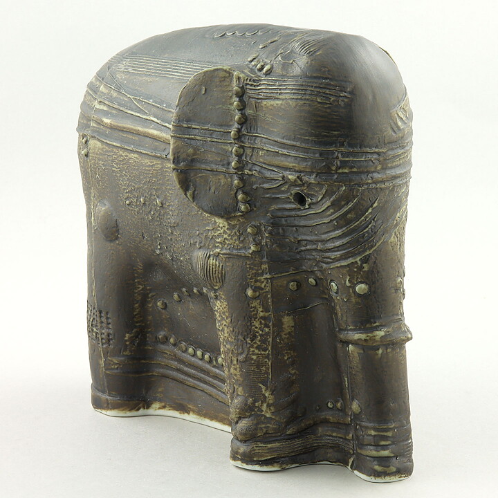 バーティル･ヴァリーン Terraシリーズ 幾何学模様のゾウ Elephant  1978年 21cm