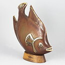 Gunnar Nylund (1951) Striking Fish on Wooden Platen (2)