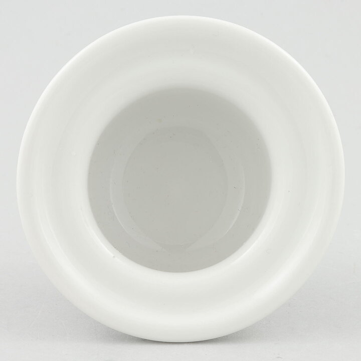 Sylvia Leuchovius (Sylvia 1976) White Rounded Eggcup with Viola Decor 7/4 cm  [Sample Images]