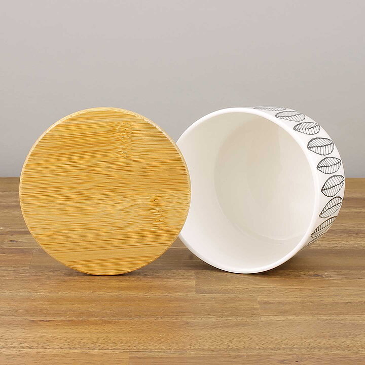 Stig Lindberg (Black Salix 2000s) Joyous Jar with Wooden Lid