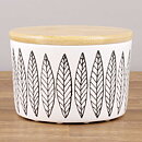 Stig Lindberg (Black Salix 2000s) Joyous Jar with Wooden Lid