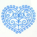Stig Lindberg (Boro 1960) Plate with Blue Flower Pattern 18 cm  [Sample Images]