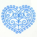 Stig Lindberg (Boro 1960) Plate with Blue Flower Pattern 18 cm  [Sample Images]