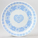 Stig Lindberg (Boro 1960) Plate with Blue Flower Pattern 18 cm  [Sample Images]